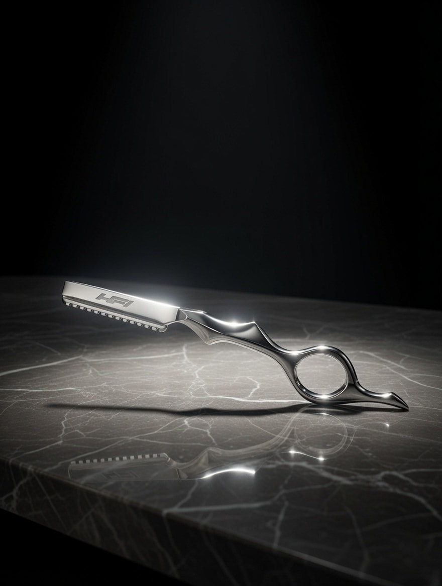 OMB Thinning Razor — lifestyle detail